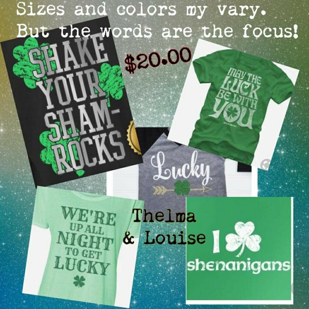 St patricks day top new small thru xl